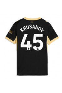 Manchester City Abdukodir Khusanov #45 Jalkapallovaatteet Naisten Vieraspaita 2026-27 Lyhythihainen